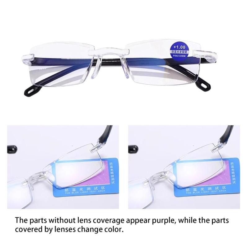 Magnifying Reading Glasses Frameless Eye Glasses For Seniors Frameless Design Lightweight Comfort