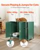 Cat Litter Robot Enclosure, 105 Cm Self Cleaning Litter Box Cabinet, with Drawer & Detachable Divider, Automatic Litterbox Enclosure with Built-in