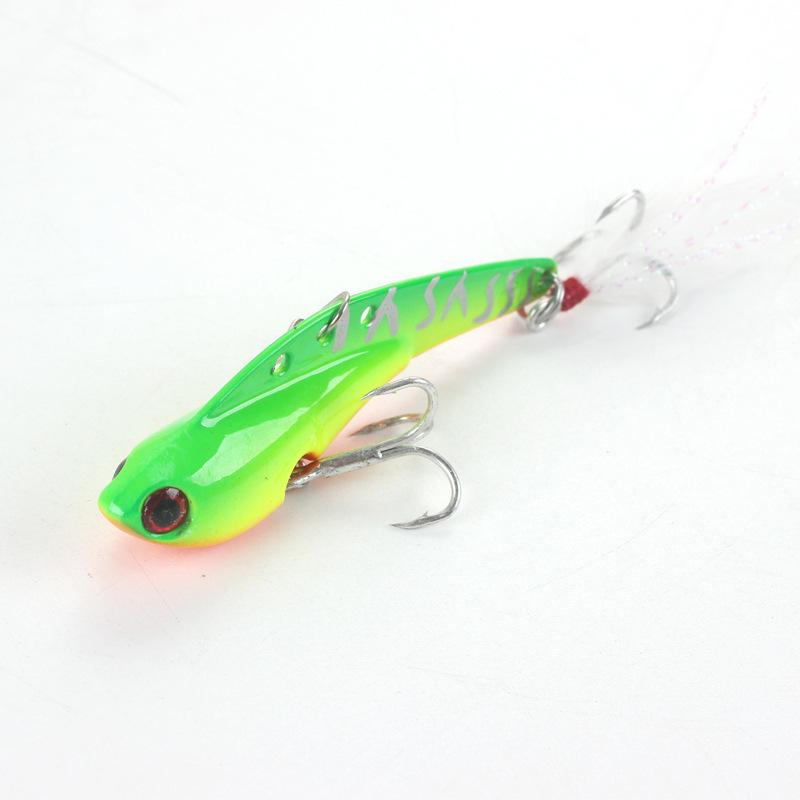 Bighead Fish VIB Metal Lure with Blood Groove Hook for Freshwater and Sea Fishing - Ideal for Asp and Bass.