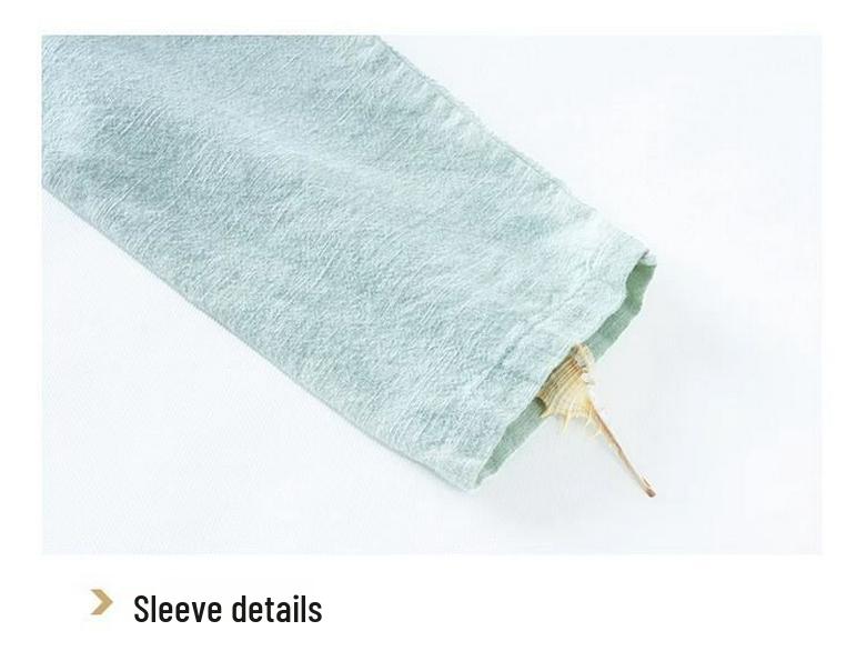 Damen Retro Baumwolle & Leinen Langarmhemd - Stehkragen, Schräge Revers, Geknöpft, Lockere Passform für Frühling, Sommer & Herbst