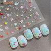 5D Fantasy Beach Summer Dreamy Colorful Starfish Shell Jellyfish Coral Jelly Decals Decoration Nail Art Sticker Manicure Salon