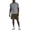 Under Armour T Shirts Men's Asphalt Gray Crew Neck Moderate Straight Fit 1376791-012
