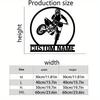Customizable Motorcycle Metal Wall Art Family Name Sign Indoor Outdoor Holiday Gift