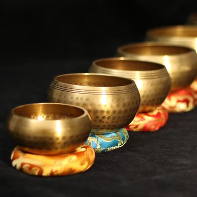 Nepal handgemachte Tibet Buddha Klangschale Yoga Meditation Chanting Bowl Messing Glockenspiel Handwerk Musiktherapie Tibetische Klangschale