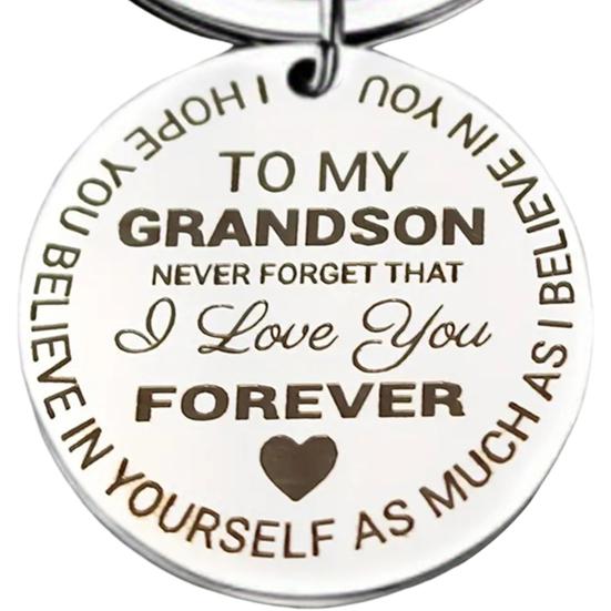 Pendant Keychain Bow-Shaped Stainless Steel Decorative Keychain Easy To Install Carved Letter Print Keyring