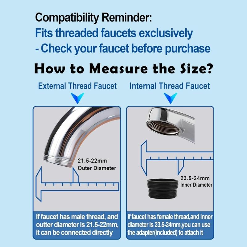 High Pressure Faucet Sprays Head Shower Head Sink Aerator 360° Swivels Faucet Aerator Water Saving Tap Nozzle Enduring
