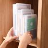 Desk Book Storage Box A4 File Plastic Transparent Student Test Paper Stationery Office Sorting Id Box