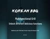 Korean Smokeless Charcoal Grill: Round Table Metal Iron BBQ & Tea Brewing Stove for Outdoors