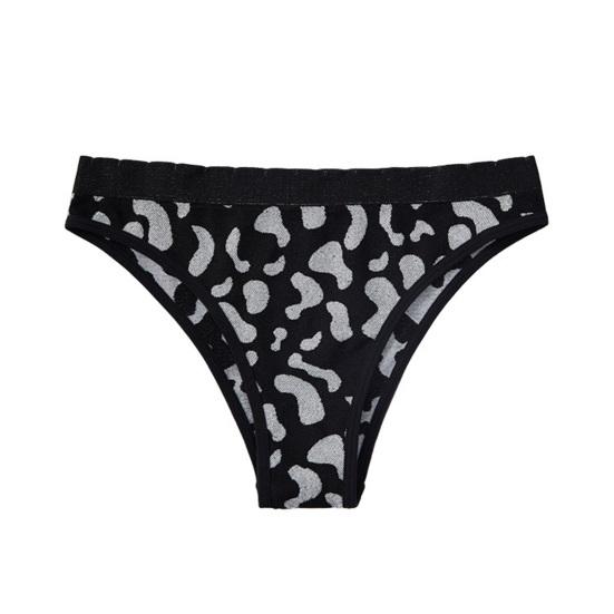 

Seamless No Show Thong for Women Milk Cow Print Stretch Breathable Underwear Sexy S