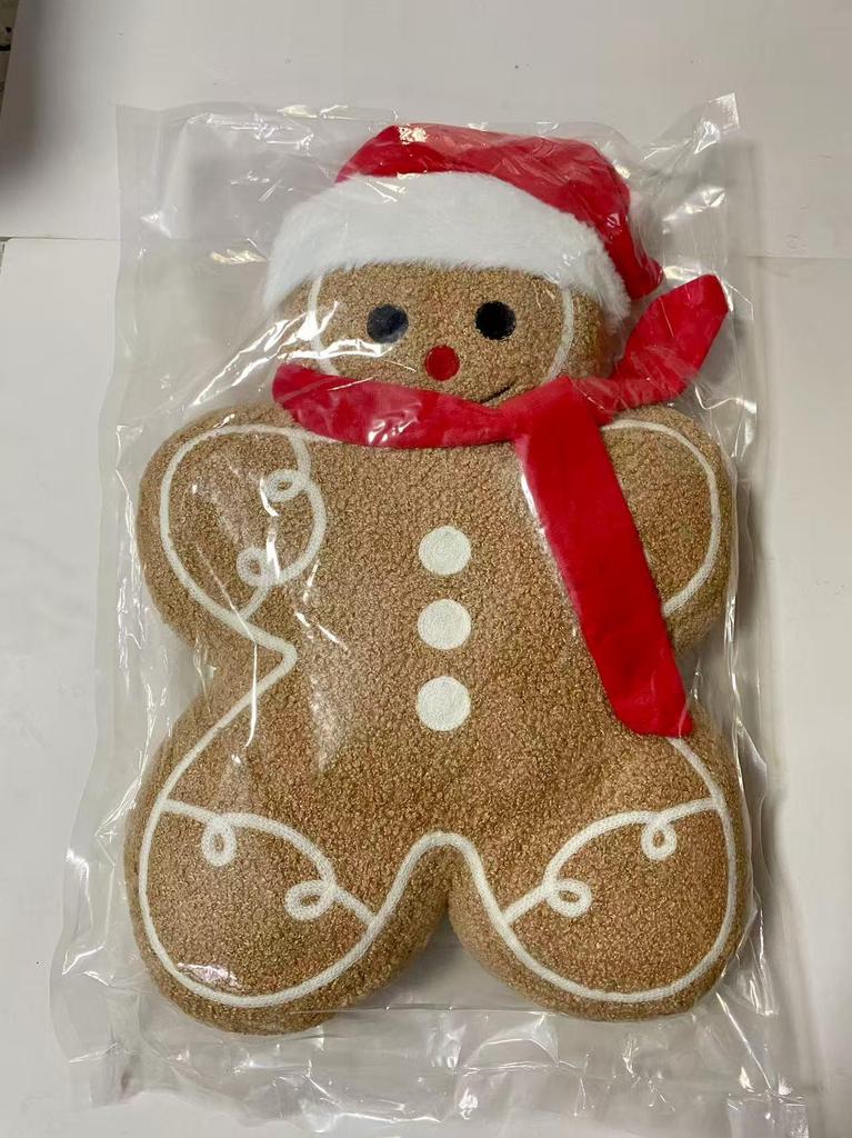 Christmas Gingerbread Man Backrest Pillow & Cushion Decoration