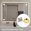 4Pcs Billboard Decoration Nails Pure Copper 14/25mm Glass Screw Nails Decoration Screw Nails for Billboard Installation