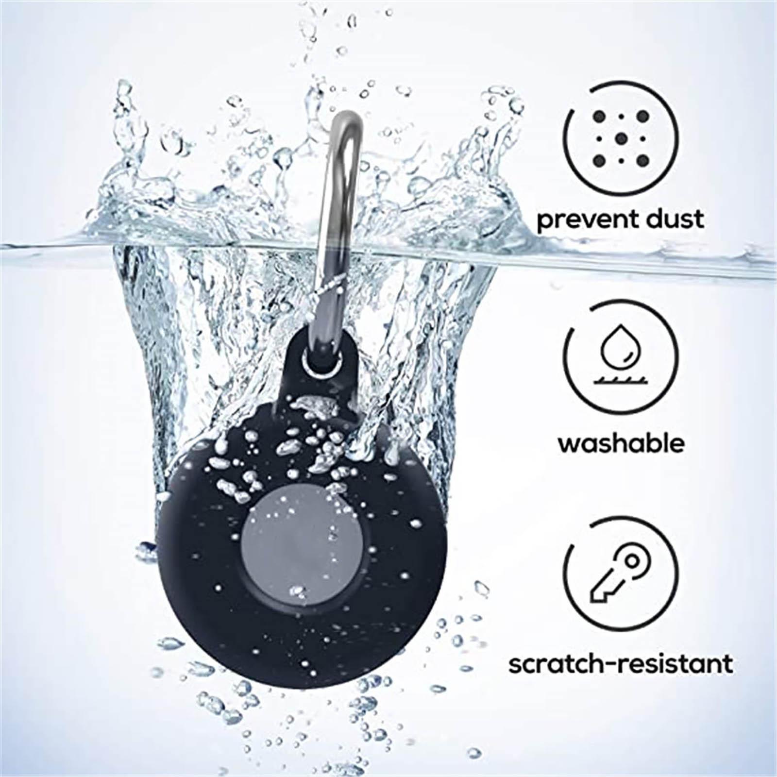 

Для чехла AirTag силиконовый защитный чехол-брелок для ключей AirTags чёрный