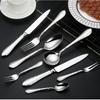 Heavy Hammer Pattern 304 Stainless Steel Cutlery Set Water Cube Buffet Knife Fork Spoon Hotel Tableware Beauty Table Accessories