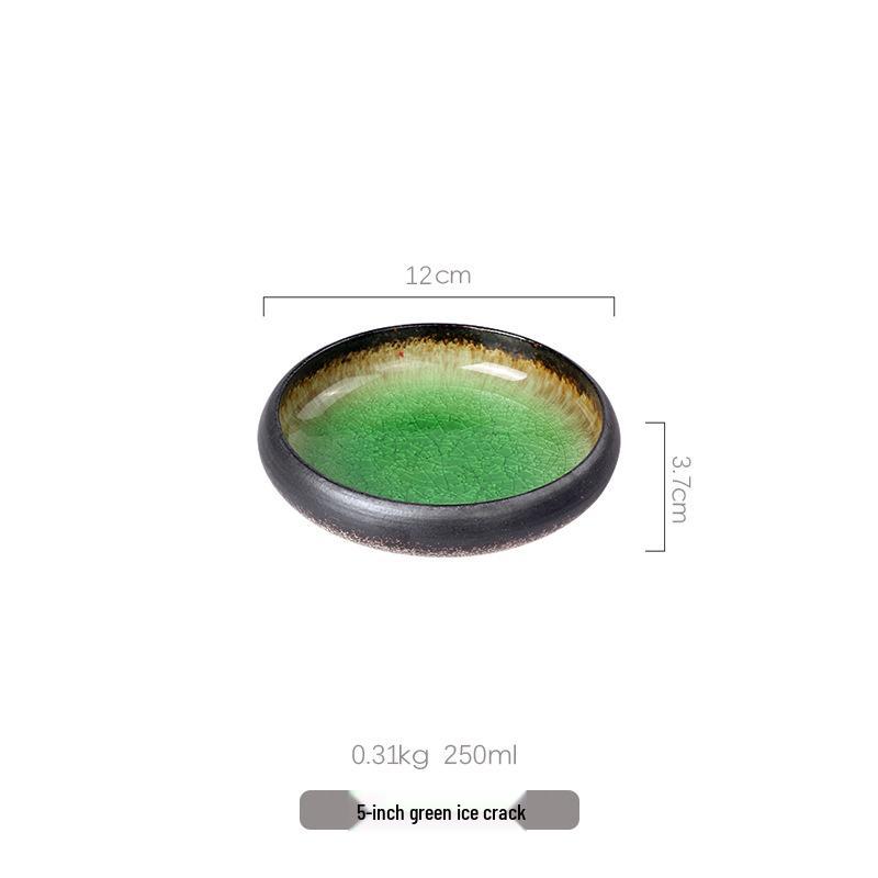 

Japanese Ice Crackle Glaze Ceramic Dinner Plates – Creative Serving Tableware for Restaurants & Hotels.