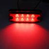 HULA Side Marker Light,6pcs 24V 8 LED Truck Side Marker Indicator Car Side Indicator Light for Truck Trailer (Red)
