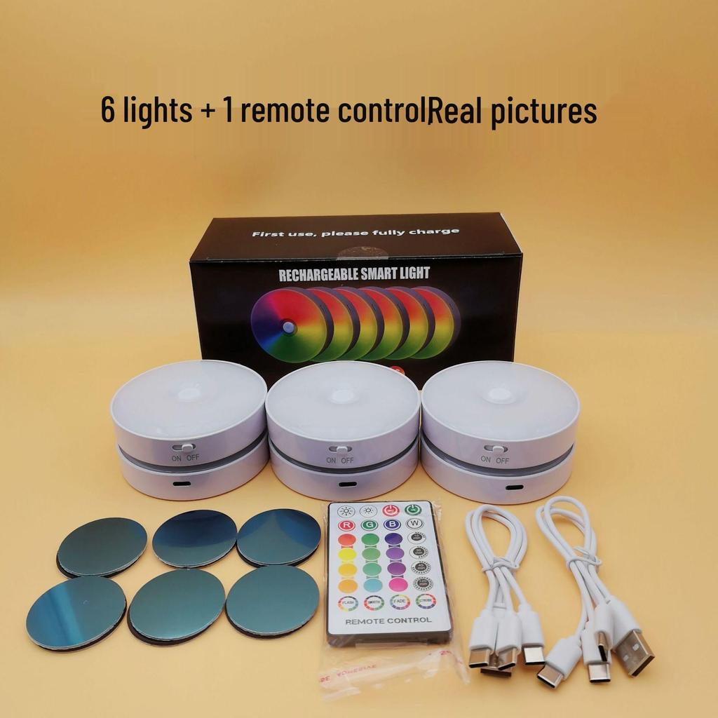 RGB 16-Color Long-Lasting Remote LED Night Light for Parties & Wine Cabinets