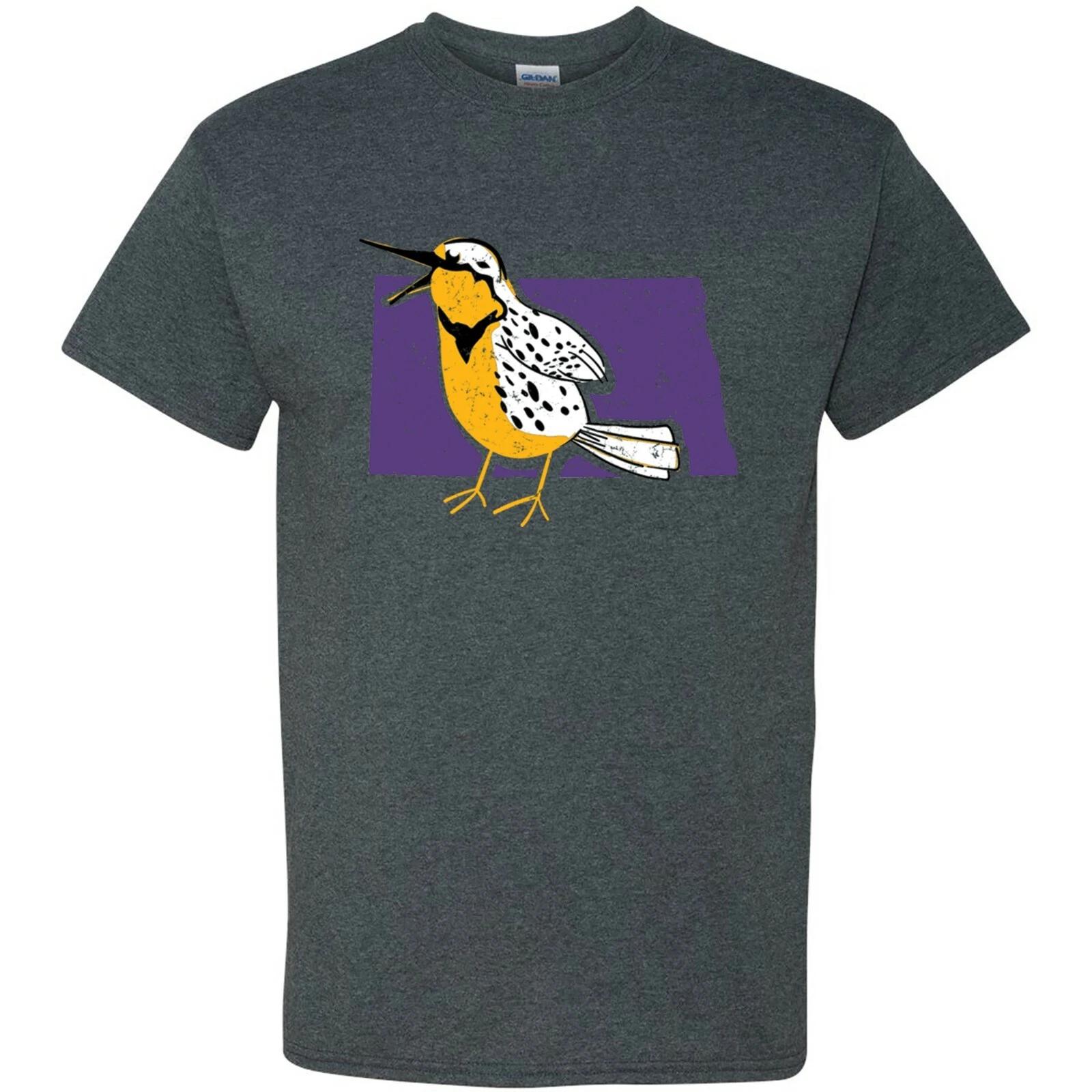 North Dakota State Bird - Classic Animal Lover City Shirt - Dark Heather M