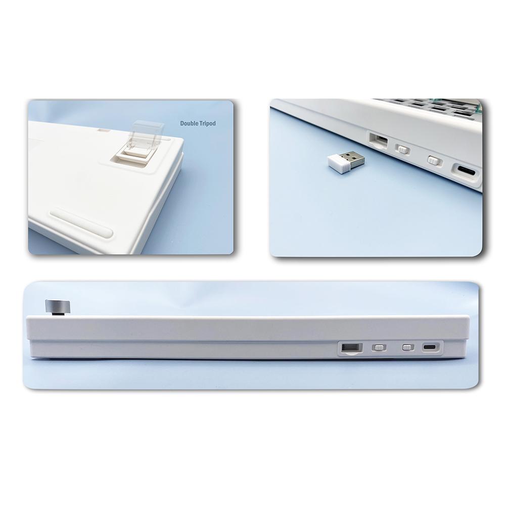 GMK67 Mechanical Keyboard Gasket Kit RGB Backlit Type-C Hot Swappable Switch Bluetooth 2.4G Wireless 3 Mode Customized Keyboard