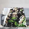 Zoros Vintage Tattoo Ornament Art Flannel Blanket Autumn Warm Throw Blanket for Kids Living Room Comfortable Sofa Bed Cover
