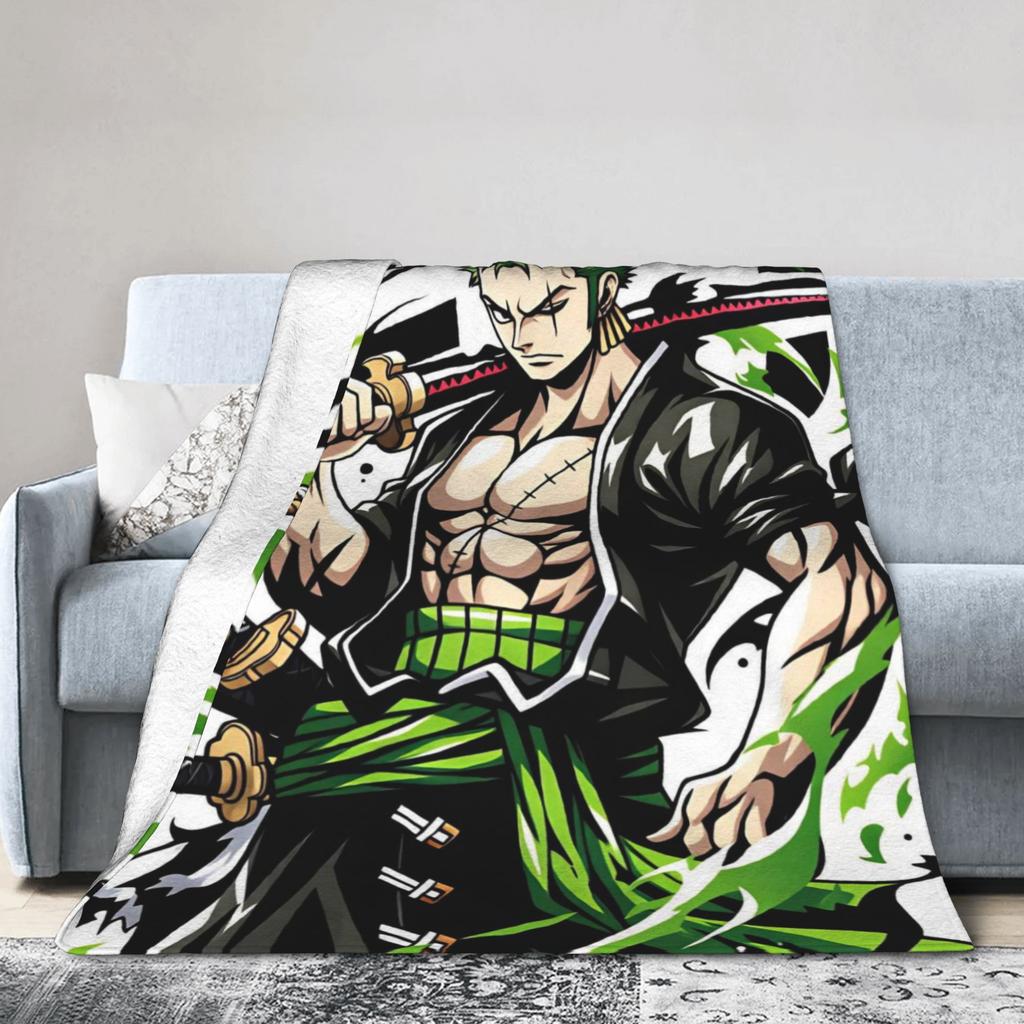 Zoros Vintage Tattoo Ornament Art Flannel Blanket Autumn Warm Throw Blanket for Kids Living Room Comfortable Sofa Bed Cover