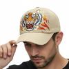 Breathable Perforated Summer Sun Hat Tiger Head Printed Baseball Cap  For Women Men