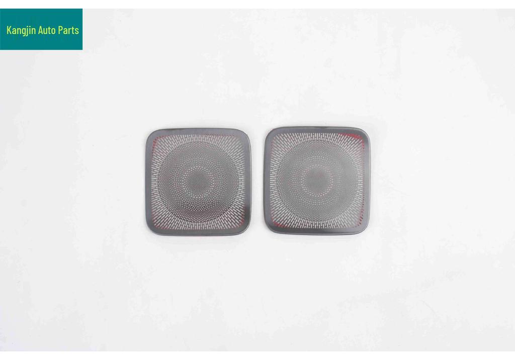Black Stainless Steel Interior Mods: Reading Lights, Front Pillar Speaker Grilles, and Air Vents for 25 BYD Tang L Models.