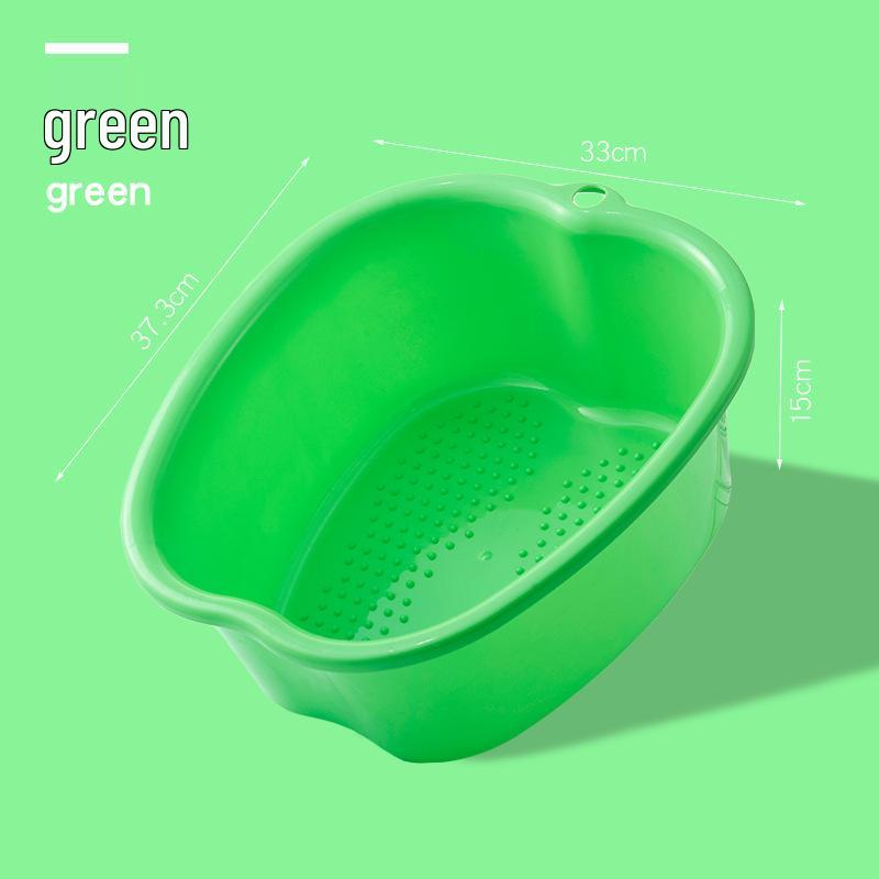 Thickened Apple-Shaped Plastic Foot Spa Basin for Massage and Soaking