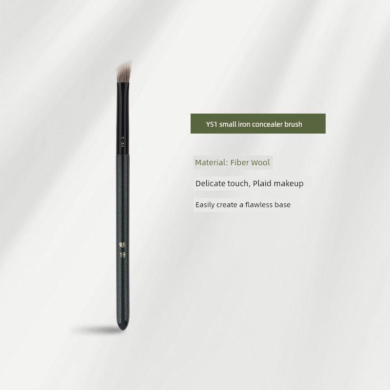

Meizai Y51 Facial Line Filler Concealer Brush Triangle Brightening Highlight Brush Dark Circles Tear Groove Seamless Concealer Cosmetic Brush Fiber Wool Y51 Small Iron Concealer Brush