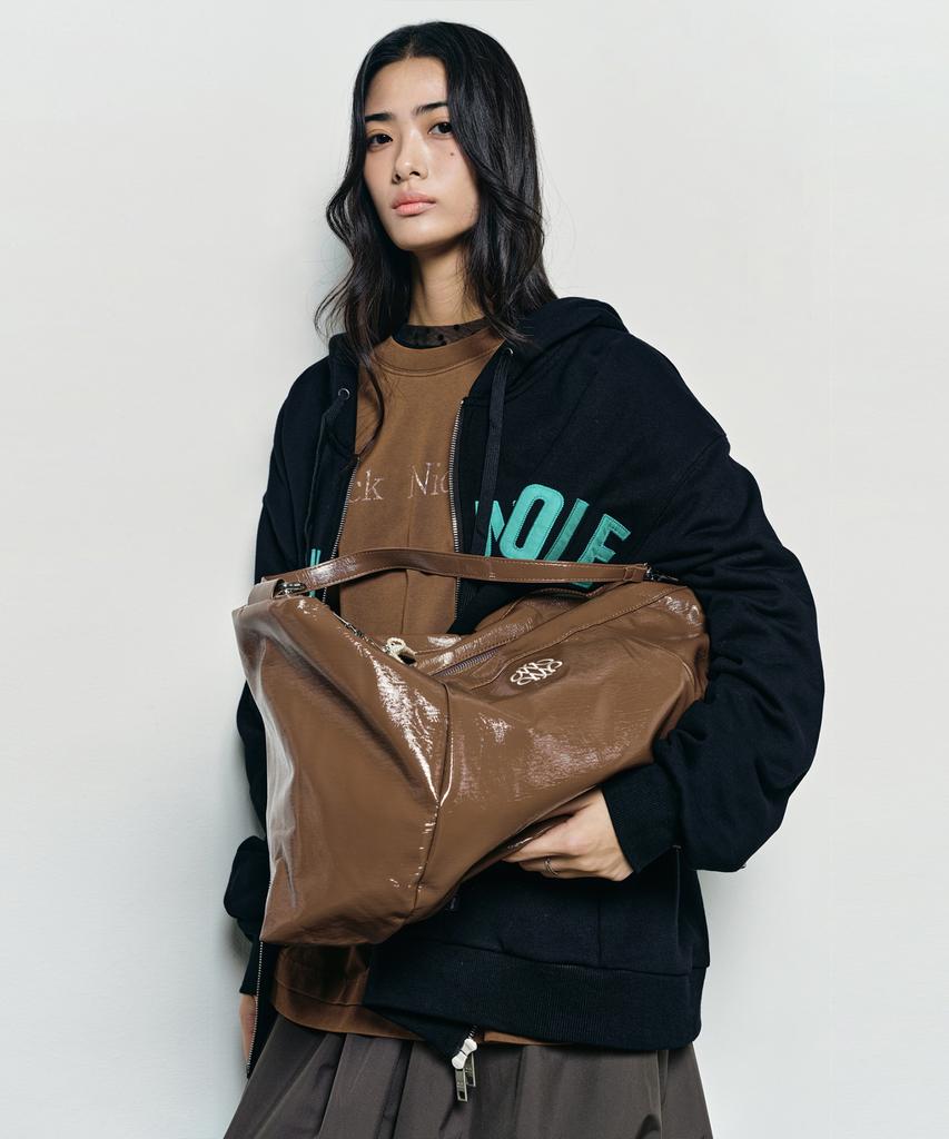Nick&Nicole Nicole Mega Square Shoulder Bag_Brown