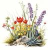 1Pc Self-adhesive Succulent Pattern Cover-up  Decorative Wall Stickers Waterproof Car Stickers