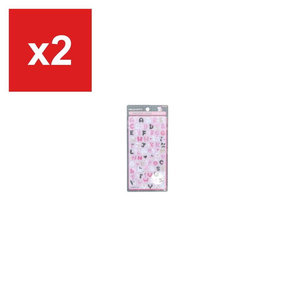 Sun-Star Stationery Hello Kitty (Sanrio) Bon-Bon Drop Sticker, Letters, Cool