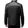 Leather Leather Jacket Men's Goat Leather Business Casual Lapel Middle-aged Dad Autumn Leather Jacket Jacket