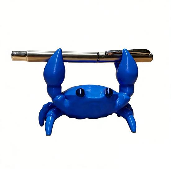 Krabba Pennställ Söt 3D Skrivbordsorganisatör för Pennor Blyertspennor Glasögon Dekorativ Gåva för Barn Vuxna Skolkontorsmaterial