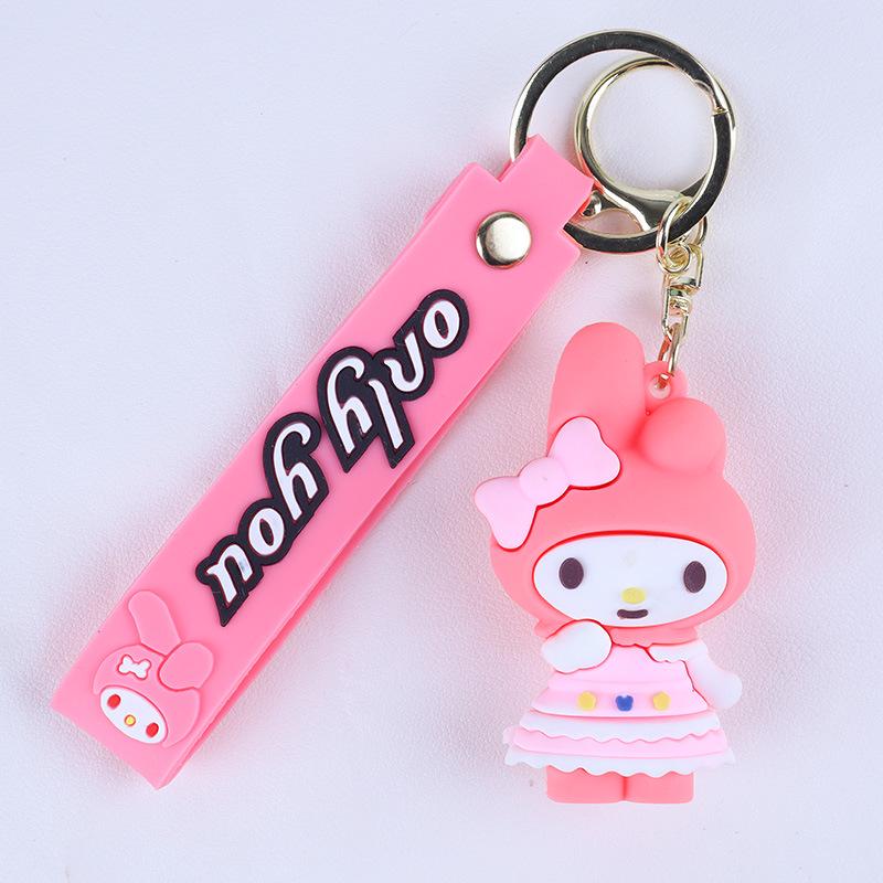Sanrio Cartoon Couple Keychain Pendant Figurines Gift Set