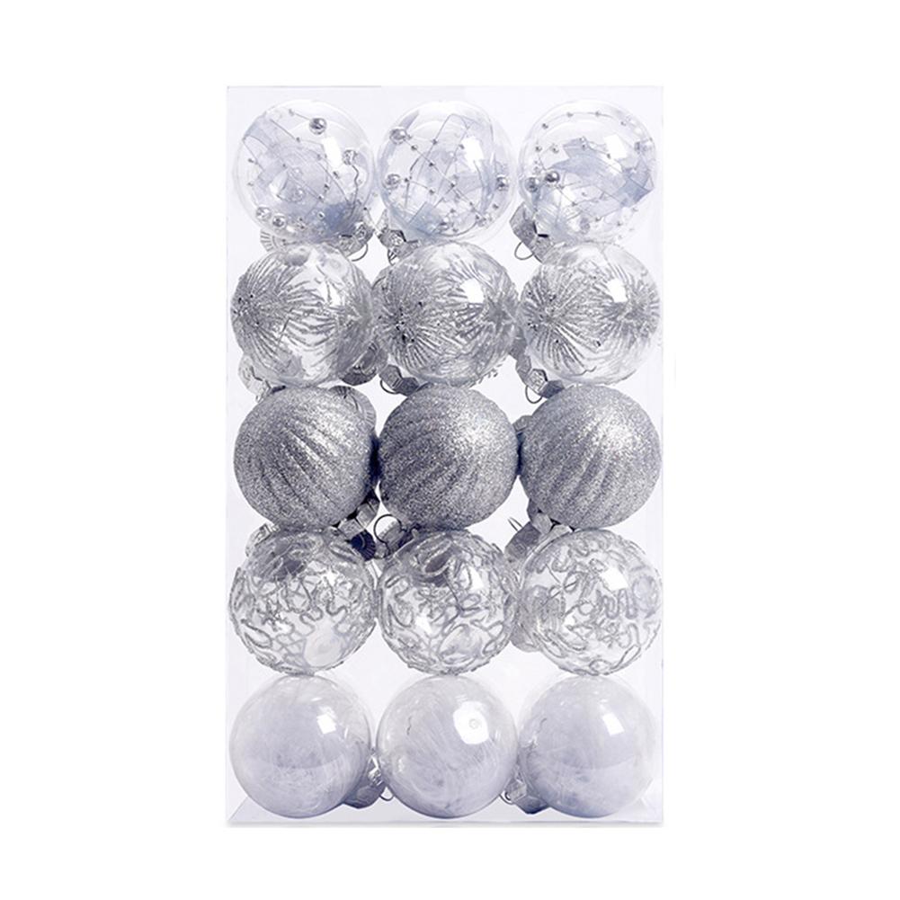 6cm Christmas Baubles Lightweight Design Plastic Material Unique Styles Versatile Applications Festive Events For Christmas Tree