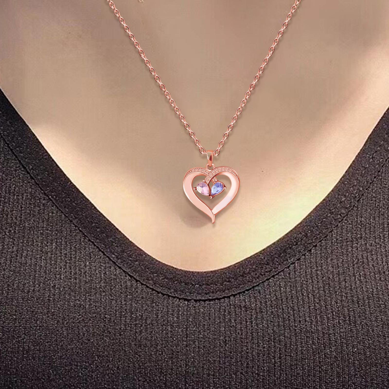 

Ожерелье с подвеской для женщин, модный шарм, подарки ко Дню матери, цепочка в форме сердца для