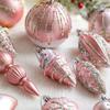 Pink Xmas Tree Hanging Ornaments Pinecone Merry Christmas Decor  Party Favors