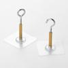 Pack Of 8 Transparent Strong Adhesive Mounting Hooks For Indoor Outdoor Decoration and Lights Plant Hanger Hook