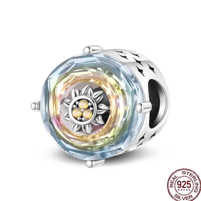 Exquisite Copper Round Hollow Star Element Flower Beaded Beads Suitable For 3Mm Original Bracelet Diy