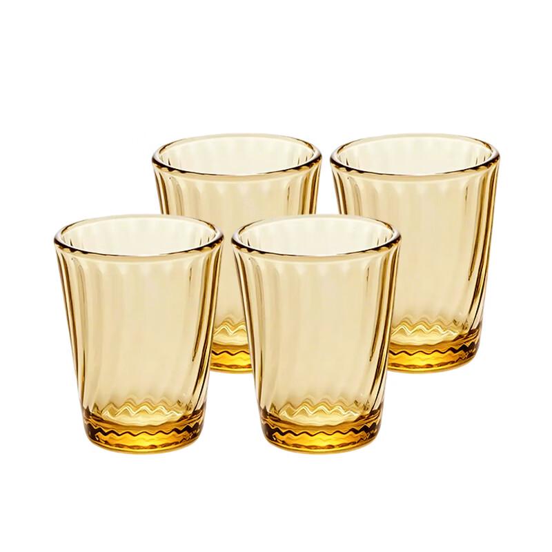 VISIONS Amber Heat-Resistant Glassware 4-Piece Set