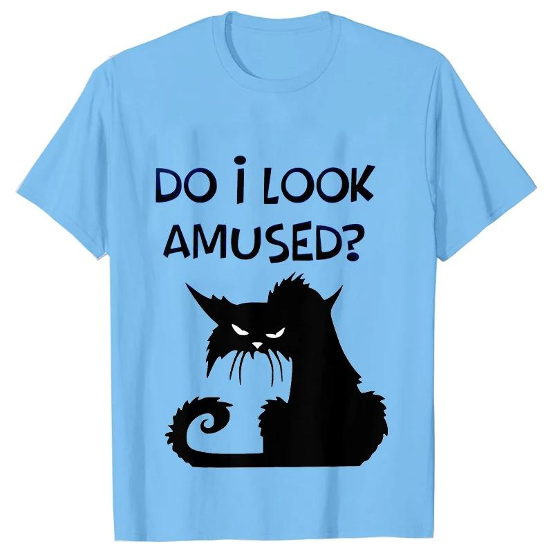 Black Cat I Was Told To Check My Cattitude T Shirt for Men Women Tops Funny T Shirt Short Sleeve Tees Summer Brand Tee Shirt