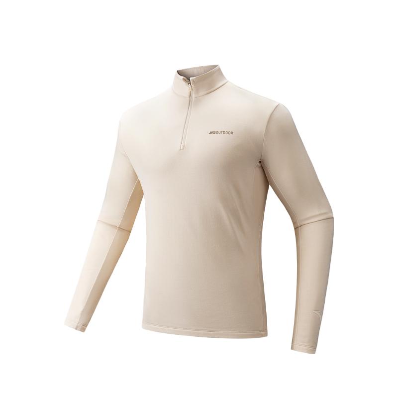 

Anta Серия Outdoor Стойка воротник Мягкий Дышащий Универсальный Трикотажная рубашка с длинным рукавом Мужские топы 152546406N-1 XL