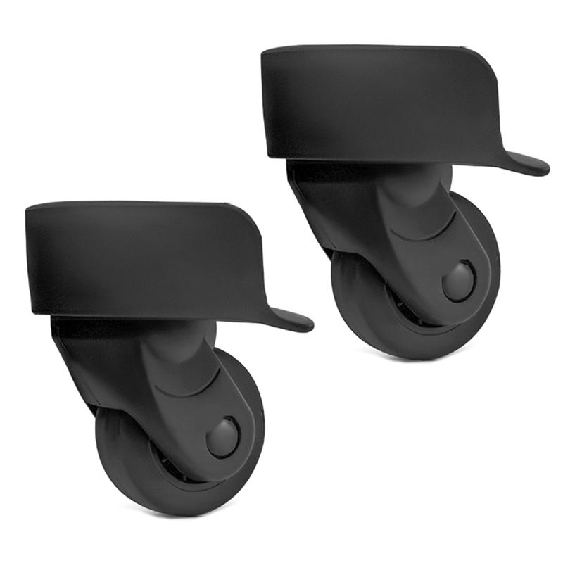 2Pcs Trolley Casters Replacement Heavy Duty Roller Wheel for Luggage Box Suitcase 360 Degree Swivel kit SilentWheel