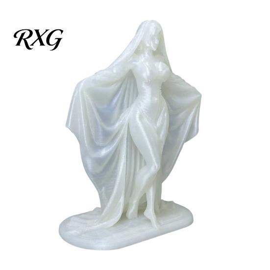 Exquisite Sculpture Craftsmanship 3D Printed Goddess Statue, Gothic Minimalist Figurine, Modern Halloween Ornaments Mysterious for Home Office