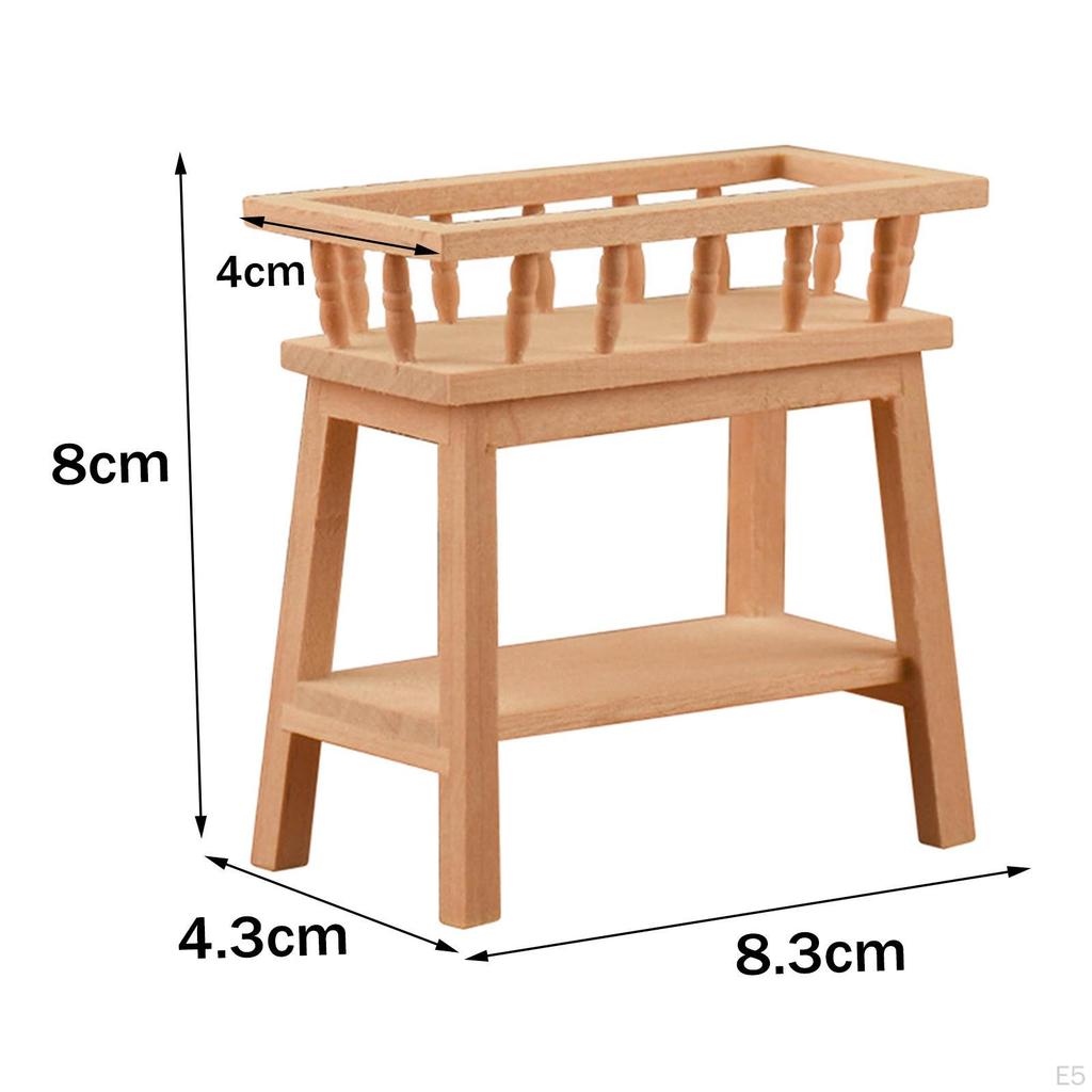 1/12 Doll House Furniture Flower Handmade Garden Bedroom Decoration Role Play Accessories Children's