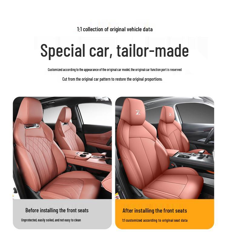 UNIZ Special Full Leather Car Seat Cushion - Universal Fit, Four Seasons, New Model