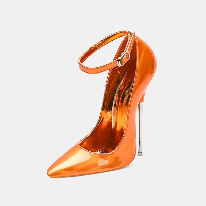 

Nude Patent Leather Pointed Toe Platform High Heels Elegant Bow Decor Stiletto Pumps Comfortable Office Work Party Dress Shoes 35