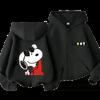 Kids Cartoon Street Sweatshirt Cute Snoopy Design Boys Girls Spring Hooded Tops 3-14 Years