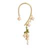 Earless Hole Lily Of The Valley Leaf Earrings, Fairy Style Retro Flower Earrings, Small And Fresh Temperament Versatile Earrings