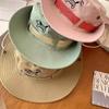 Y2K Puppy Bucket Hat Big Brim Sunscreen Fisherman Hat Retro Western Cowboy Hat  Outdoor